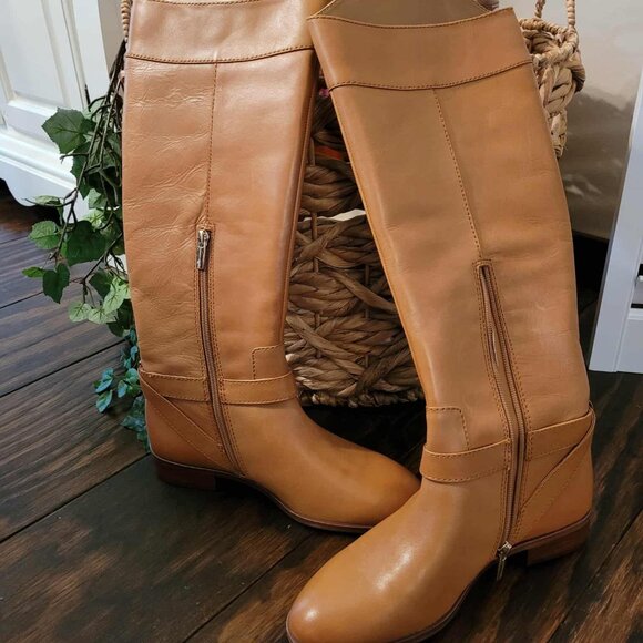 Vince Camuto Leather Knee High Boots NEVER WORN!! - Picture 6 of 8